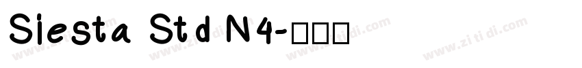 Siesta Std N4字体转换